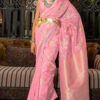 Soft Pink Banarasi Silk Saree
