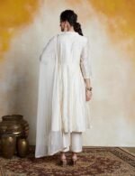 Anarkali Kurta Set with Mesh Dupatta - Image 2