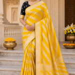 Sunshine Noir Banarasi Silk Saree
