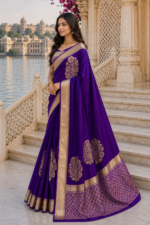 Noir Heritage Banarasi Silk Saree - Image 2