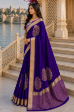 Noir Heritage Banarasi Silk Saree - Image 3