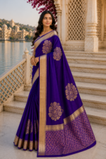 Noir Heritage Banarasi Silk Saree - Image 4
