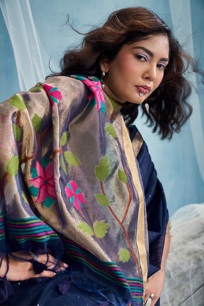 Mahalaxmi Fashion Woven Kanjivaram Pure Silk, Art Silk Saree (Green) - Image 6