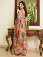 Kalista Embellished, Embroidered Bollywood Chiffon Saree - Image 4