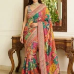 Kalista Embellished, Embroidered Bollywood Chiffon Saree