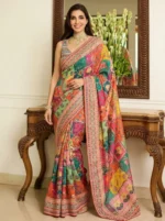Kalista Embellished, Embroidered Bollywood Chiffon Saree