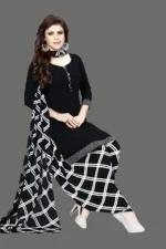 Priyashi Unstitched Crepe Kurta & Patiyala Material Printed - Image 2
