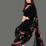 Priyashi Unstitched Crepe Kurta & Patiyala Material Printed