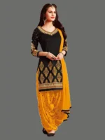 Priyashi Unstitched Crepe Kurta & Patiyala Material Printed - Image 3
