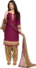 Priyashi Unstitched Crepe Salwar Suit Material Printed - Image 2
