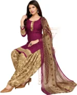 Priyashi Unstitched Crepe Salwar Suit Material Printed