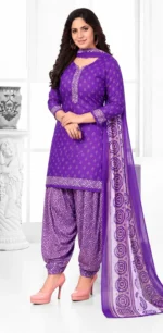 YASHIKA Unstitched Crepe Salwar Suit Material Printed - Image 3